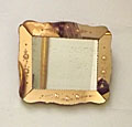 VINTAGE FRENCH BRONZE COLOUR GLASS MIRROR